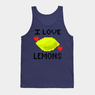 I love lemons pixel Tank Top